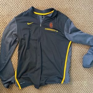 University of Southern California Quarter Zip Crew Sweater Size M